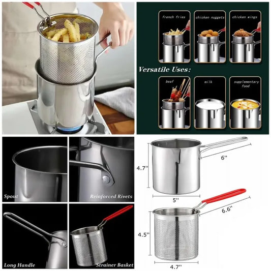 Fryer Pot With Stainer (Made in China 🇨🇳)