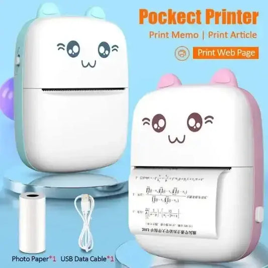 Mini Portable Printer With One Paper Roll (Original China 🇨🇳)
